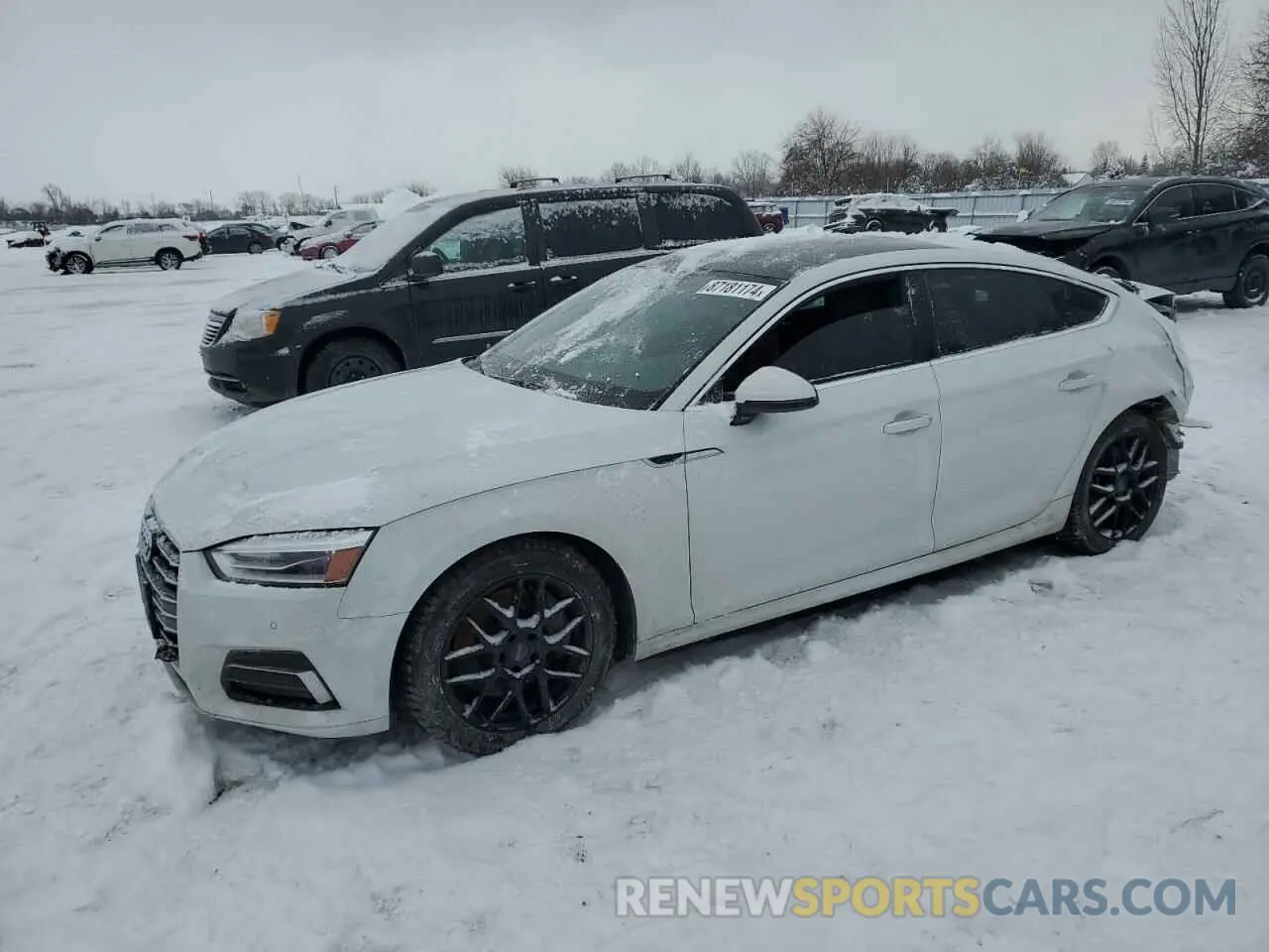 1 Photograph of a damaged car WAUBNCF54KA036377 AUDI A5 2019