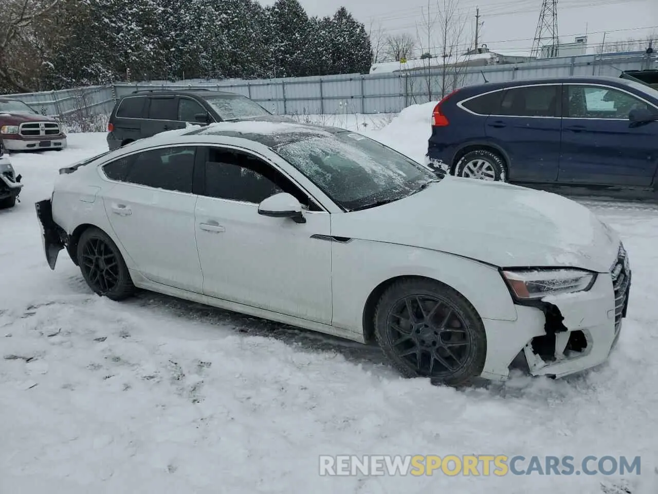 4 Photograph of a damaged car WAUBNCF54KA036377 AUDI A5 2019