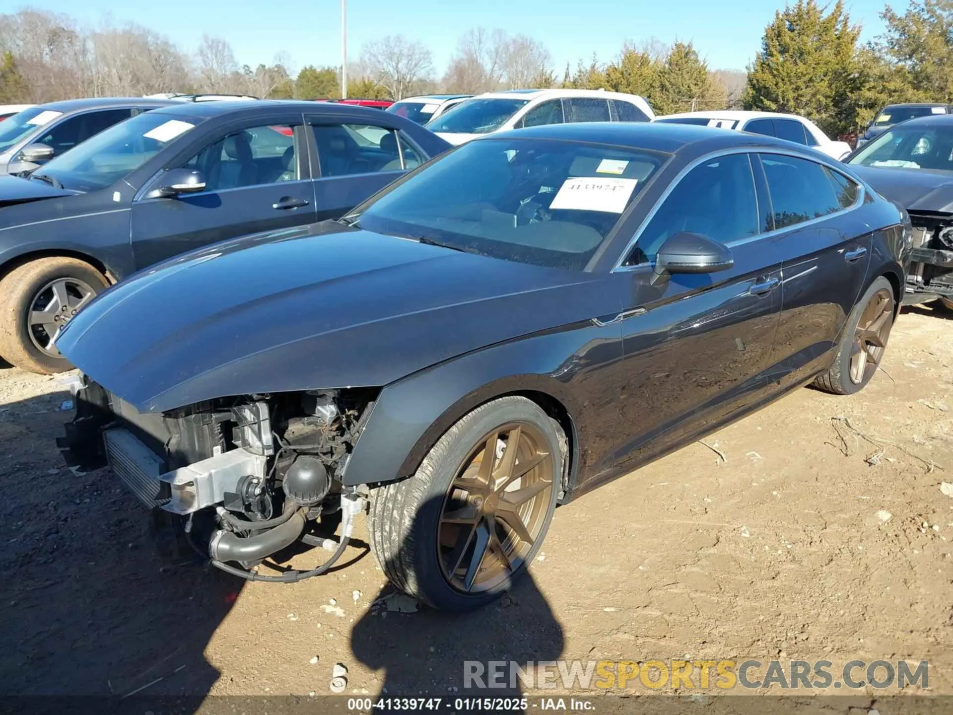 2 Photograph of a damaged car WAUBNCF55KA018020 AUDI A5 2019