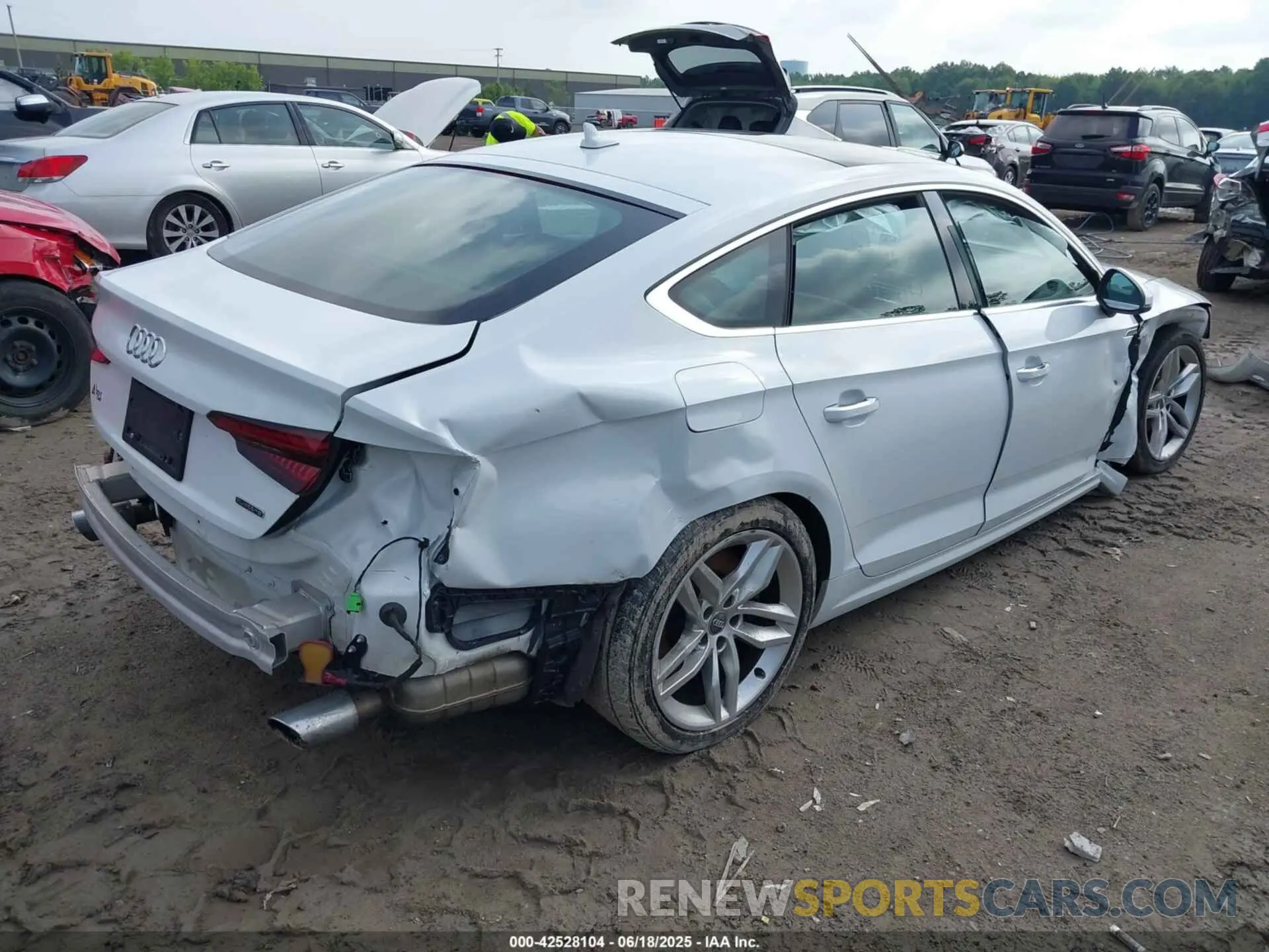 4 Photograph of a damaged car WAUBNCF56KA015689 AUDI A5 2019