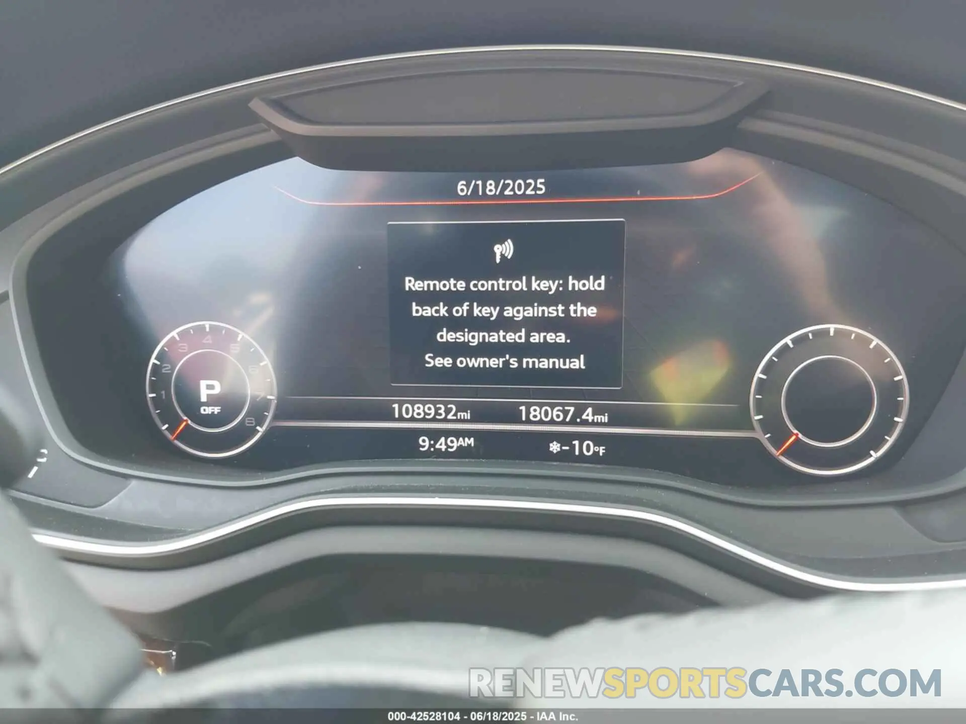 7 Photograph of a damaged car WAUBNCF56KA015689 AUDI A5 2019