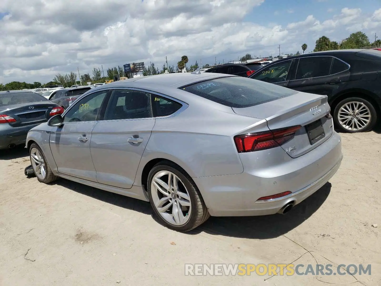 3 Photograph of a damaged car WAUBNCF56KA022352 AUDI A5 2019