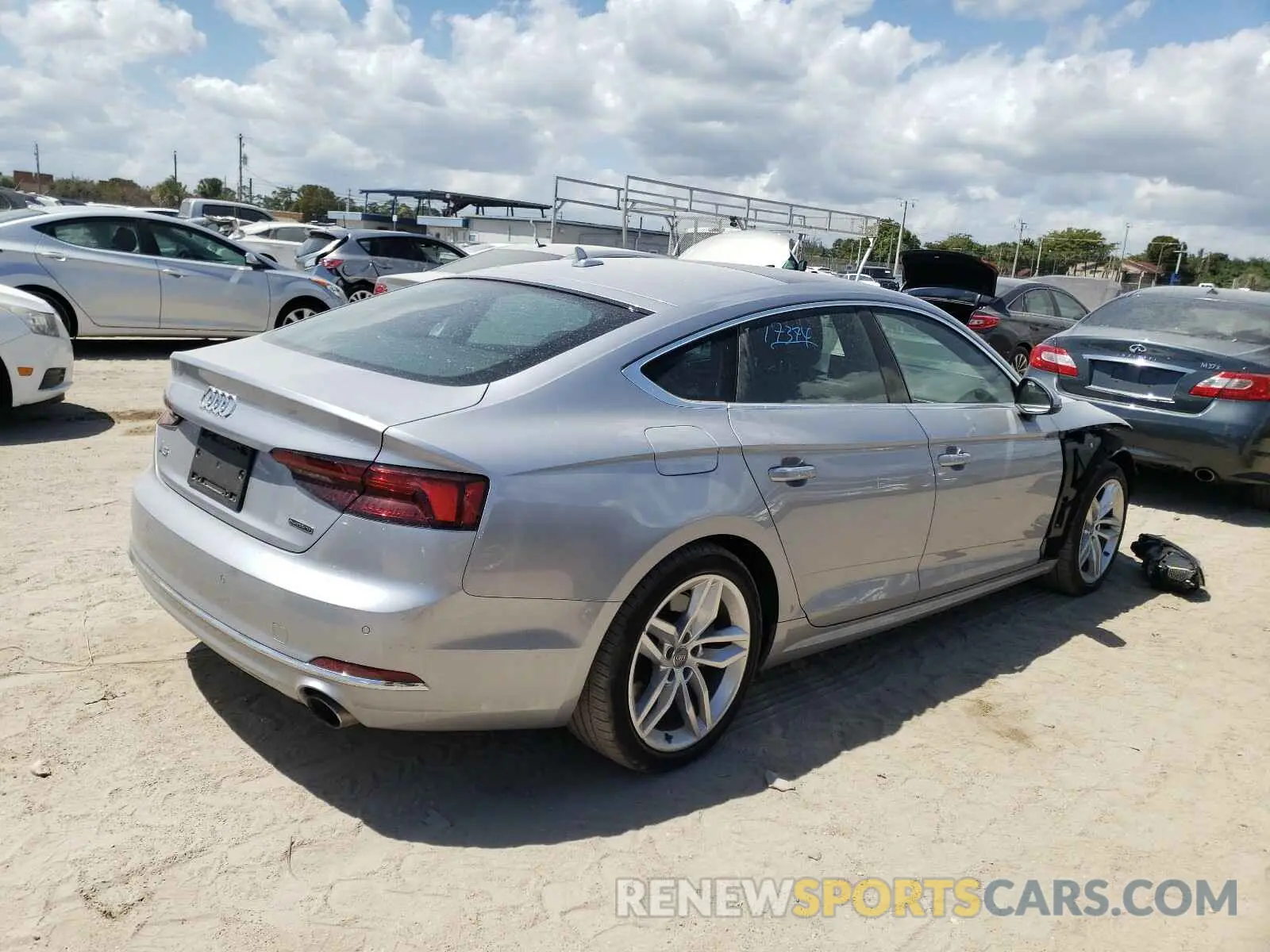 4 Photograph of a damaged car WAUBNCF56KA022352 AUDI A5 2019