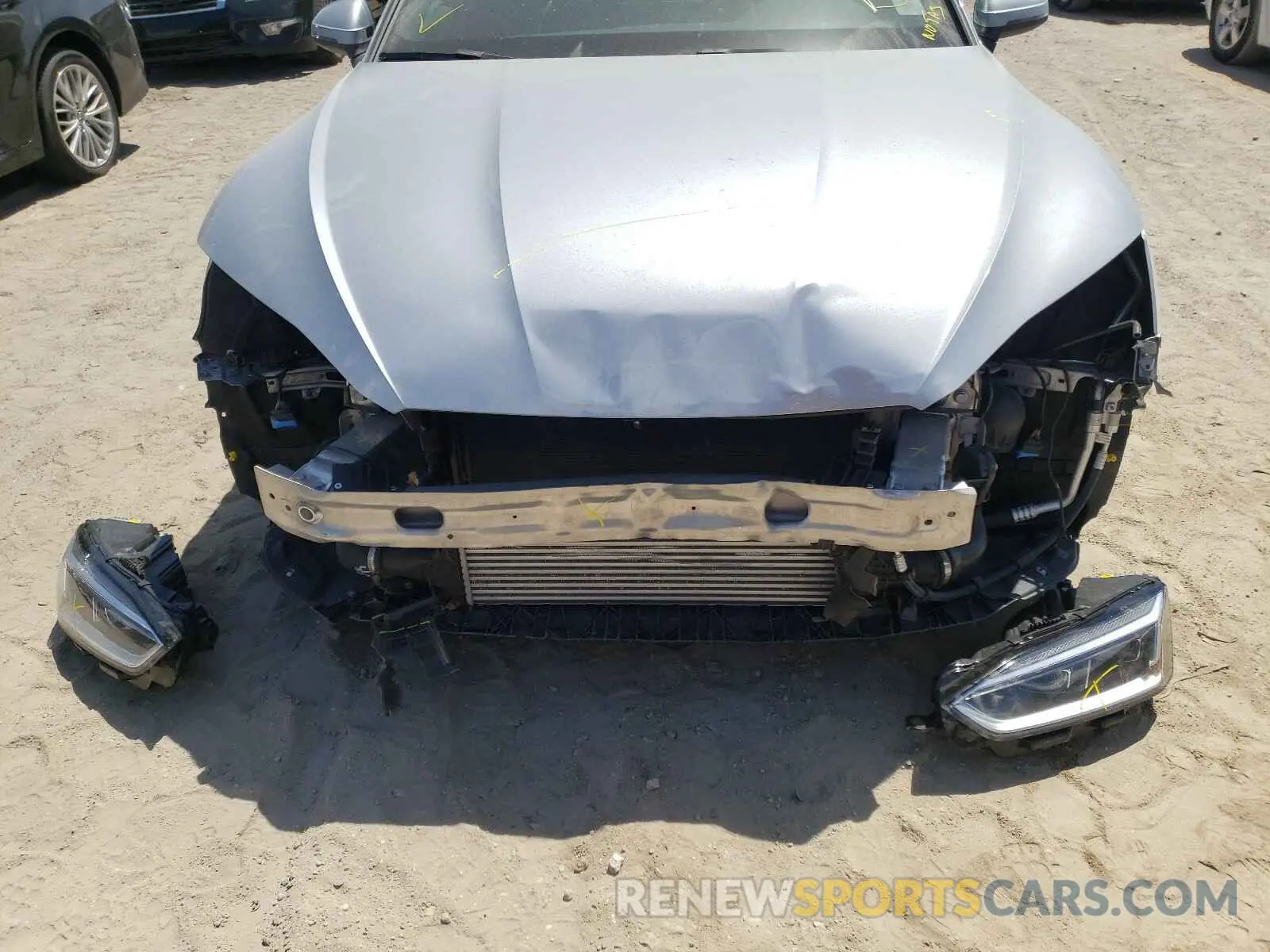 9 Photograph of a damaged car WAUBNCF56KA022352 AUDI A5 2019