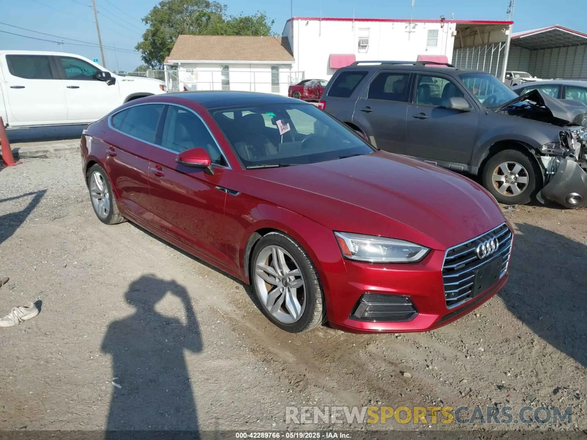 1 Photograph of a damaged car WAUBNCF56KA097357 AUDI A5 2019