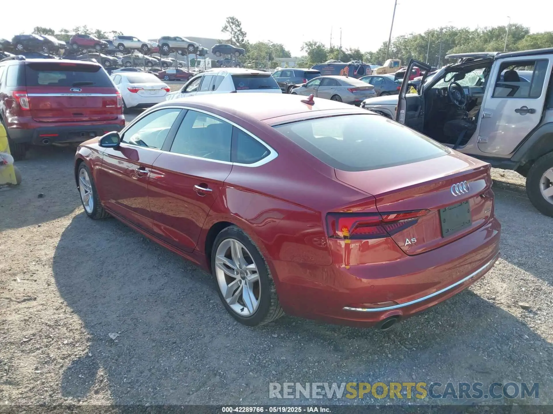 3 Photograph of a damaged car WAUBNCF56KA097357 AUDI A5 2019