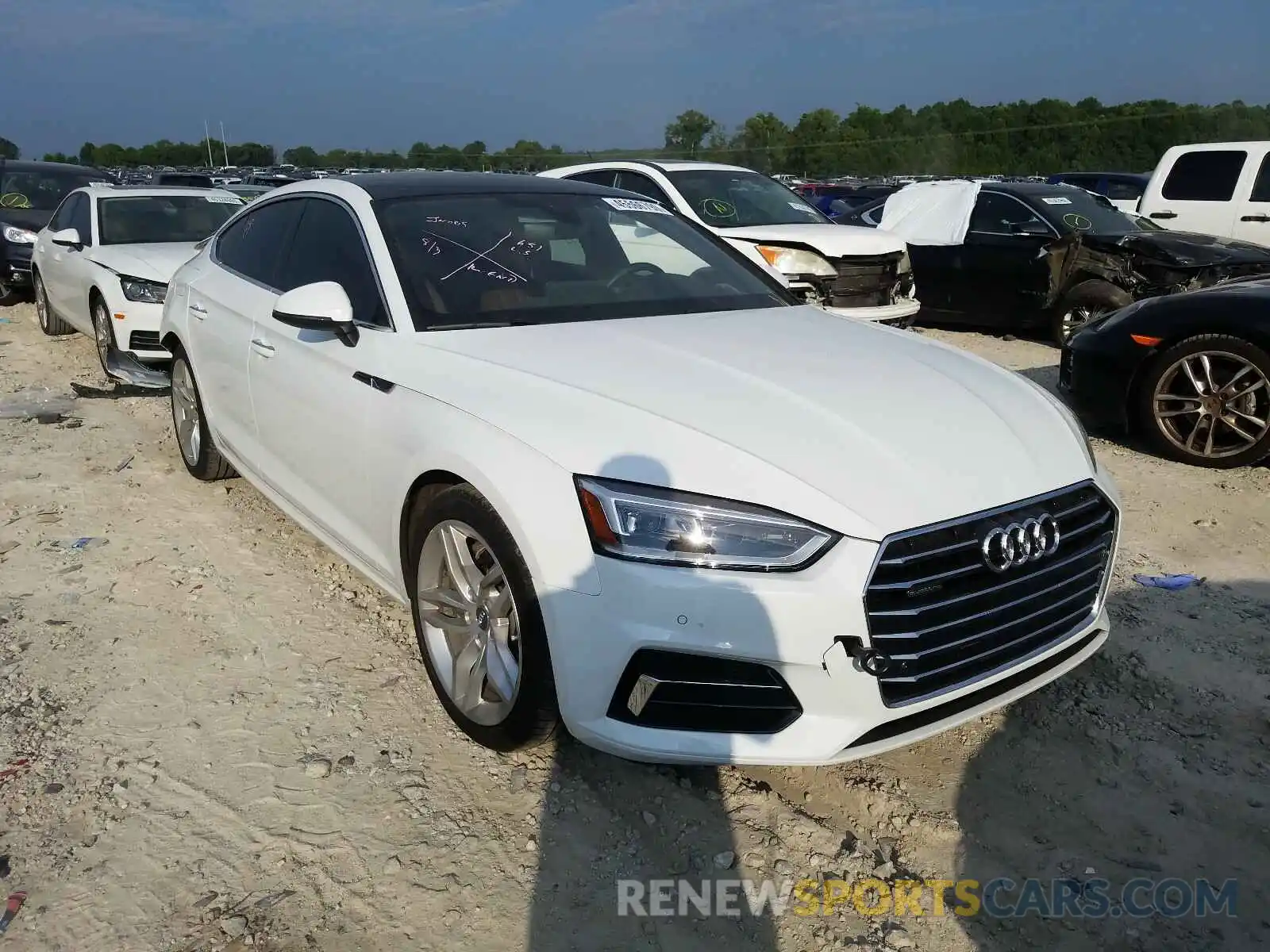 1 Photograph of a damaged car WAUBNCF57KA040276 AUDI A5 2019