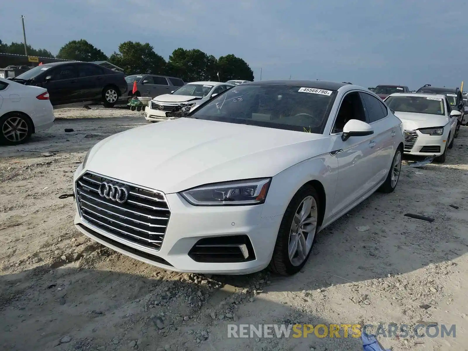 2 Photograph of a damaged car WAUBNCF57KA040276 AUDI A5 2019