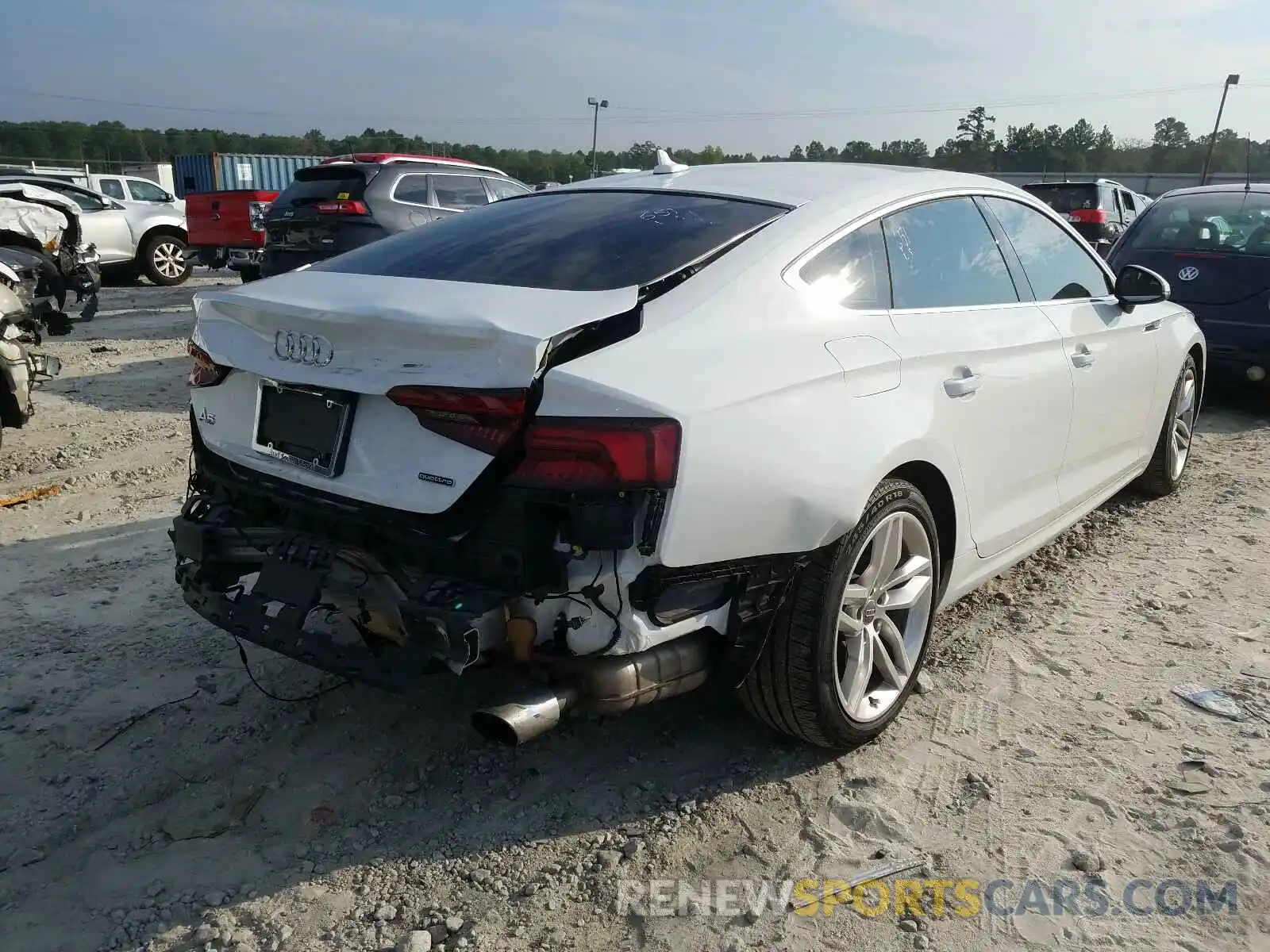 4 Photograph of a damaged car WAUBNCF57KA040276 AUDI A5 2019