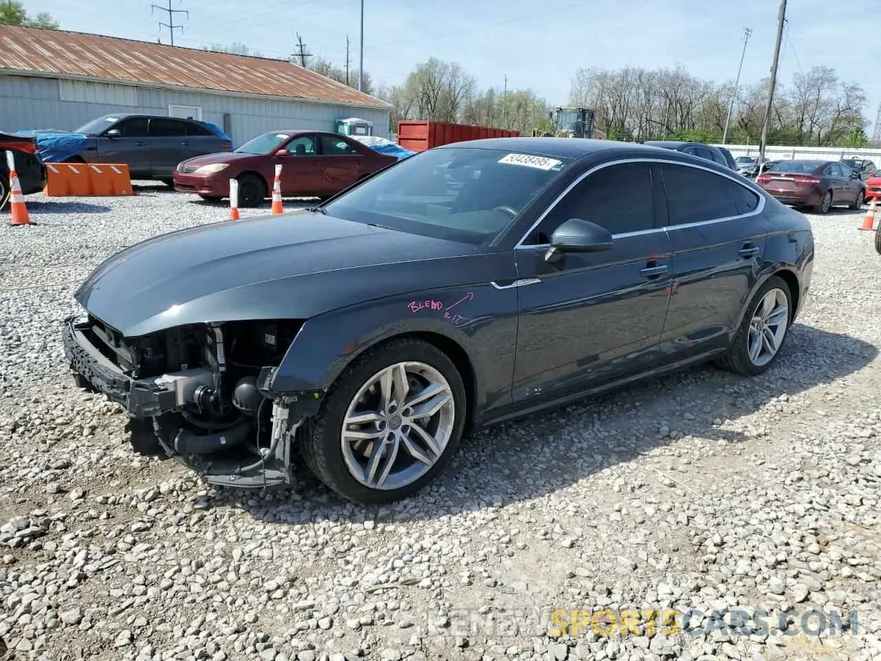 1 Photograph of a damaged car WAUBNCF59KA090404 AUDI A5 2019