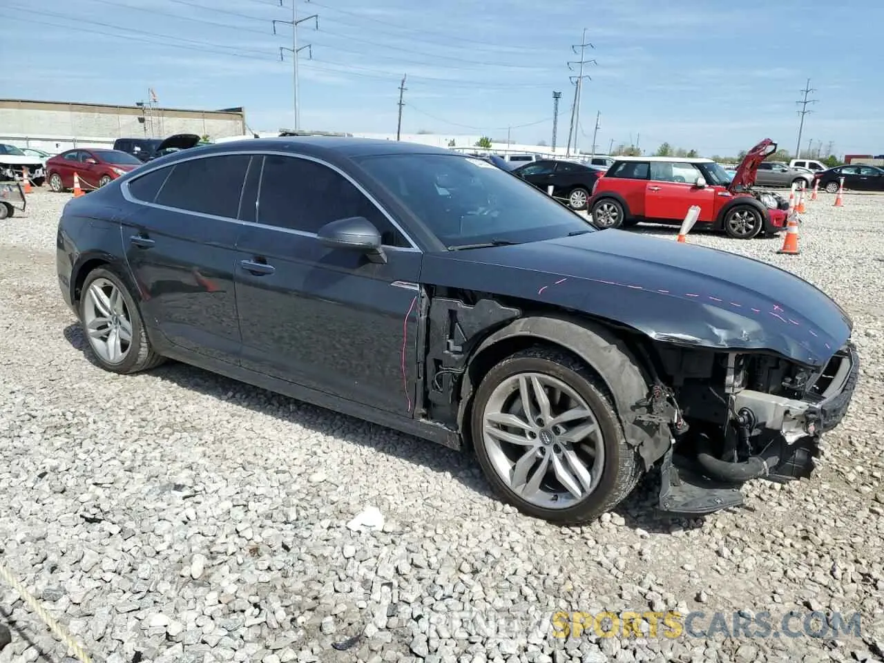 4 Photograph of a damaged car WAUBNCF59KA090404 AUDI A5 2019