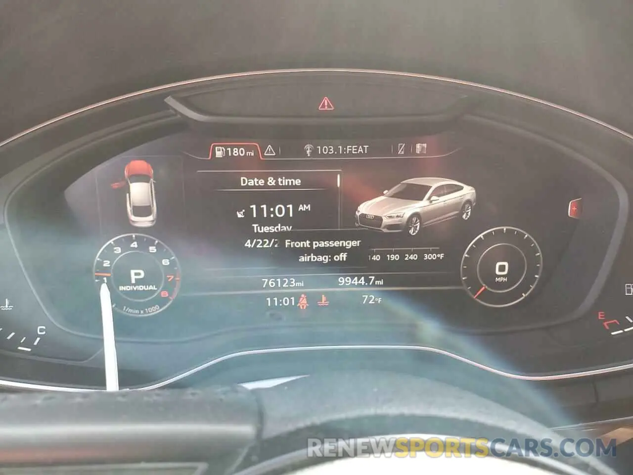 9 Photograph of a damaged car WAUBNCF59KA090404 AUDI A5 2019