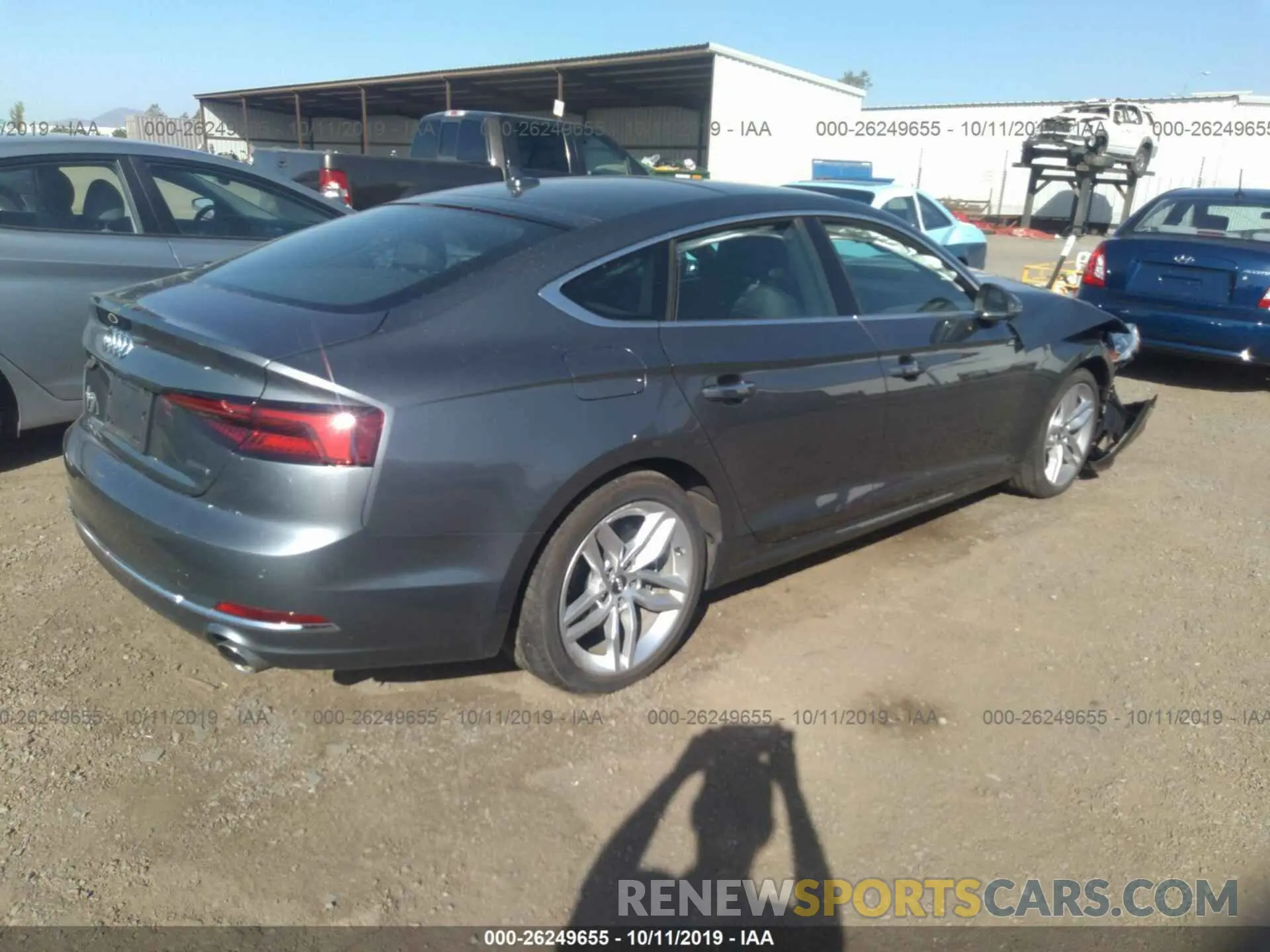 4 Photograph of a damaged car WAUBNCF5XKA008258 AUDI A5 2019