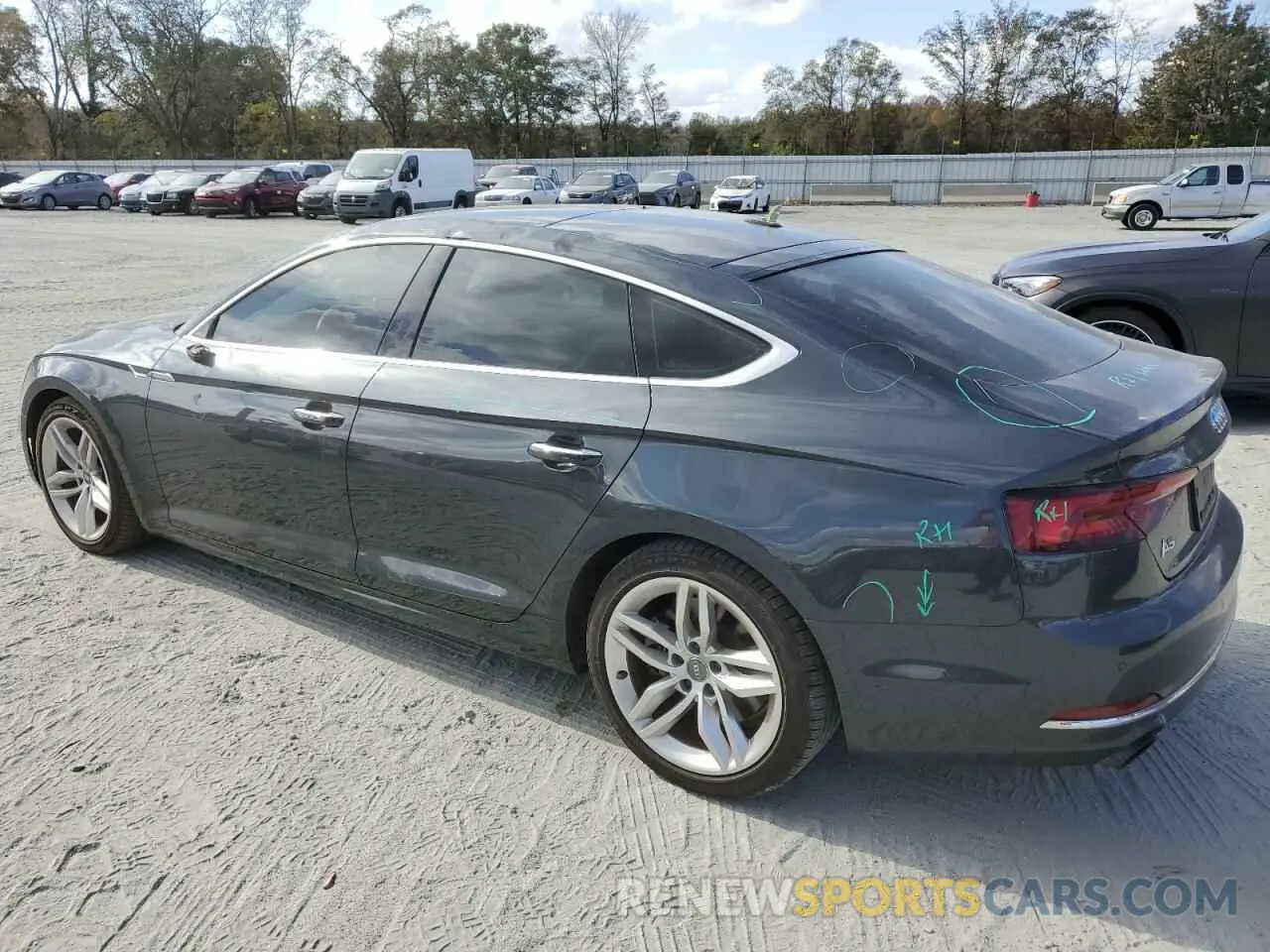 2 Photograph of a damaged car WAUBNCF5XKA044614 AUDI A5 2019