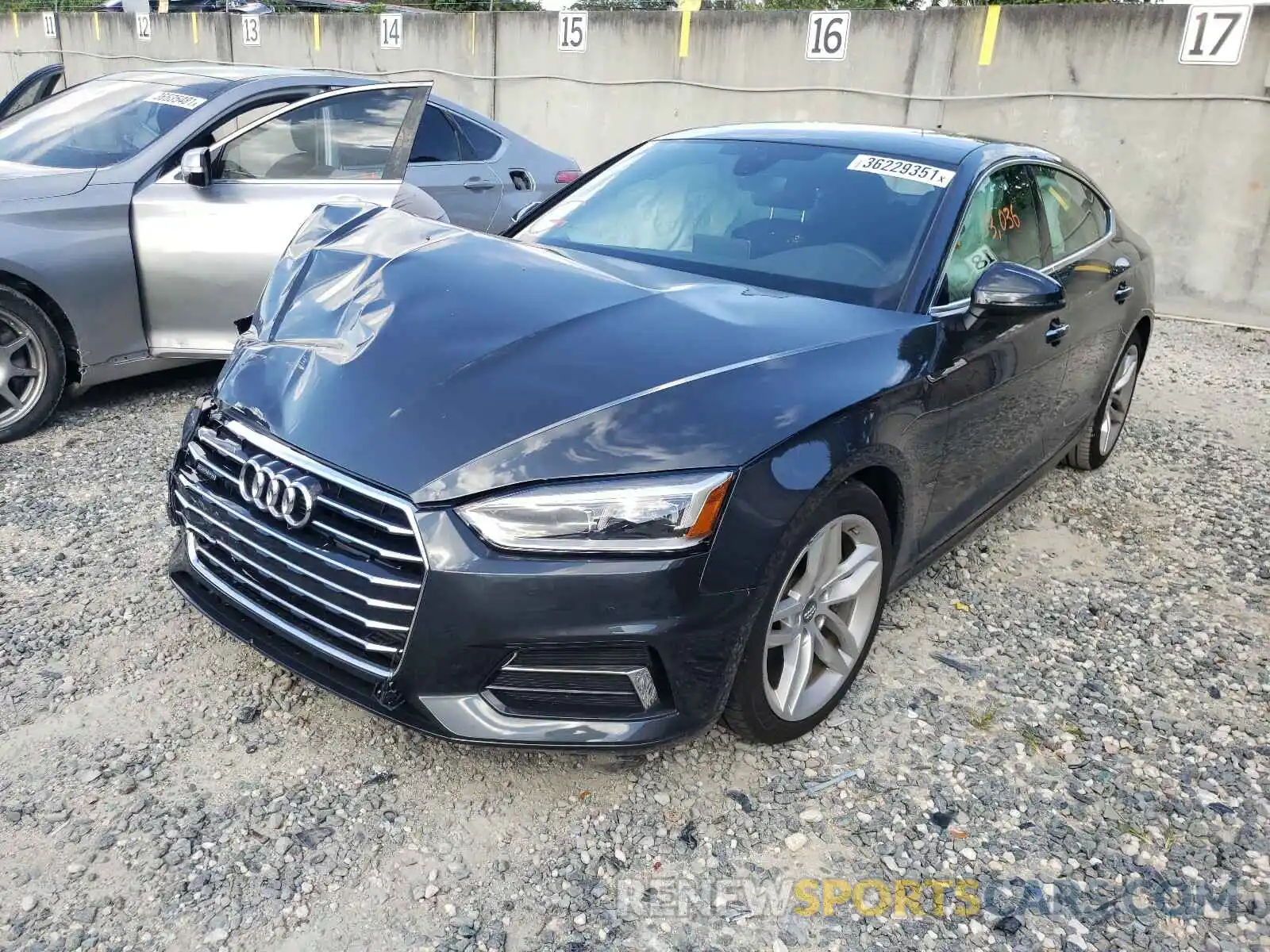 2 Photograph of a damaged car WAUBNCF5XKA092565 AUDI A5 2019