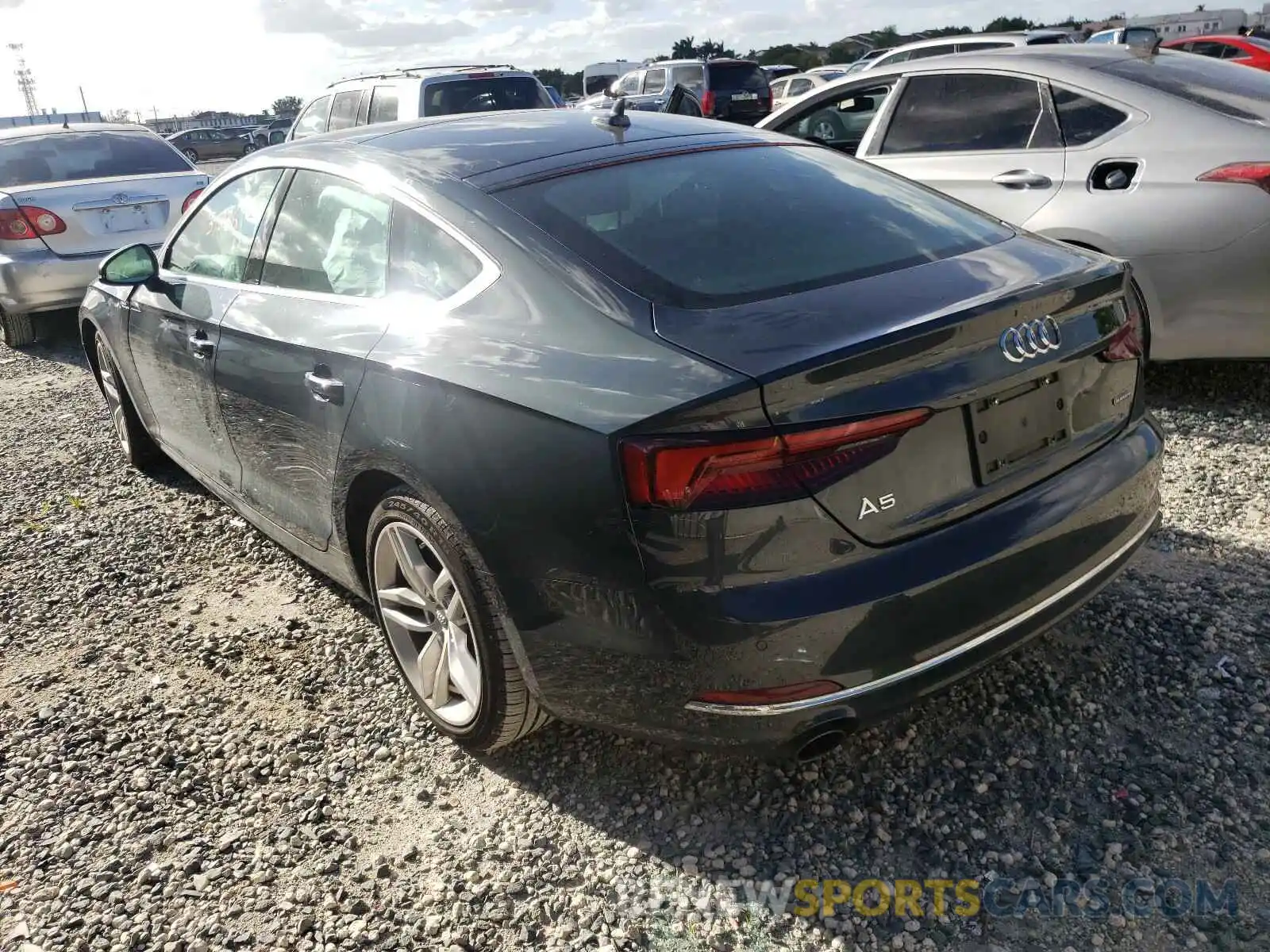 3 Photograph of a damaged car WAUBNCF5XKA092565 AUDI A5 2019