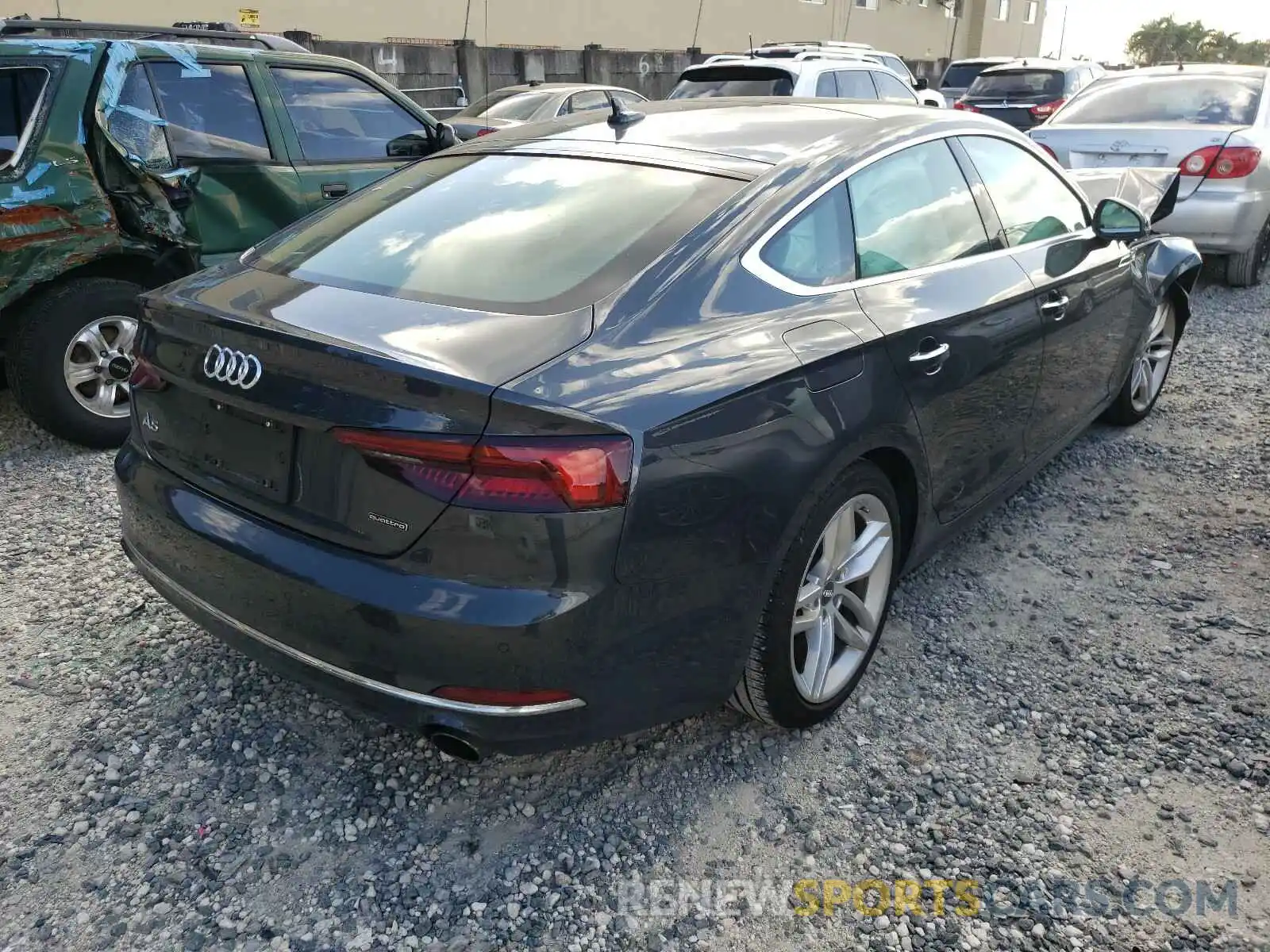 4 Photograph of a damaged car WAUBNCF5XKA092565 AUDI A5 2019