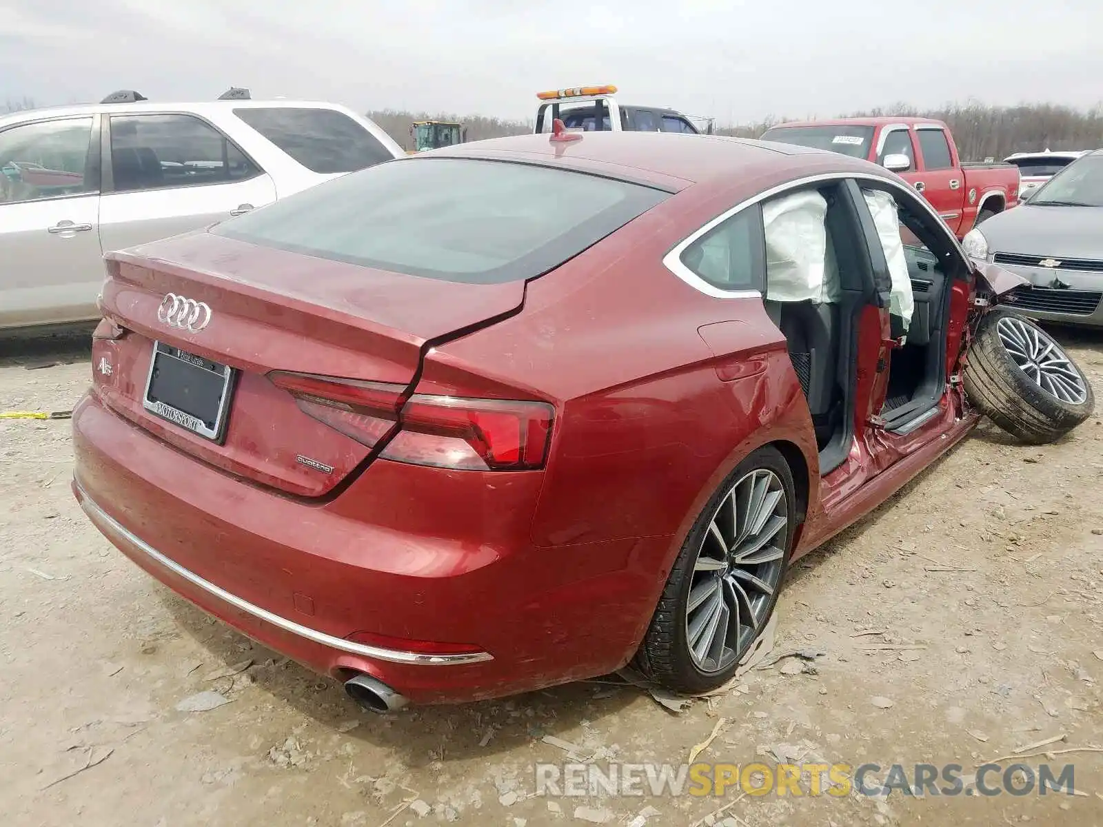 4 Photograph of a damaged car WAUCNCF52KA016861 AUDI A5 2019