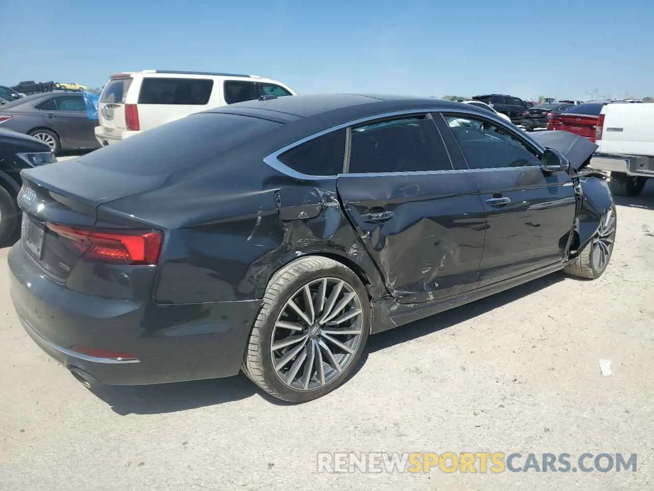 3 Photograph of a damaged car WAUCNCF53KA007800 AUDI A5 2019