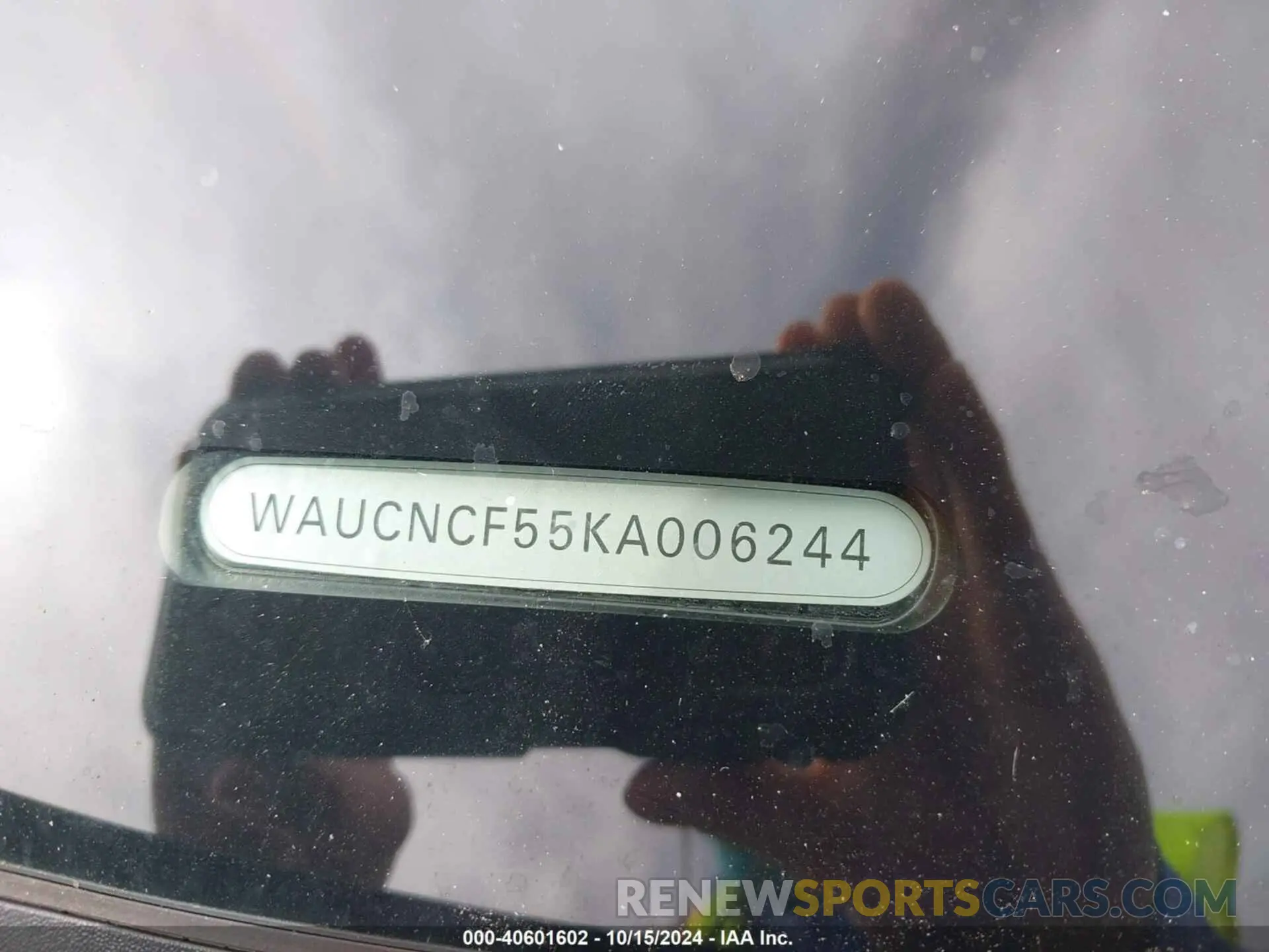 9 Photograph of a damaged car WAUCNCF55KA006244 AUDI A5 2019