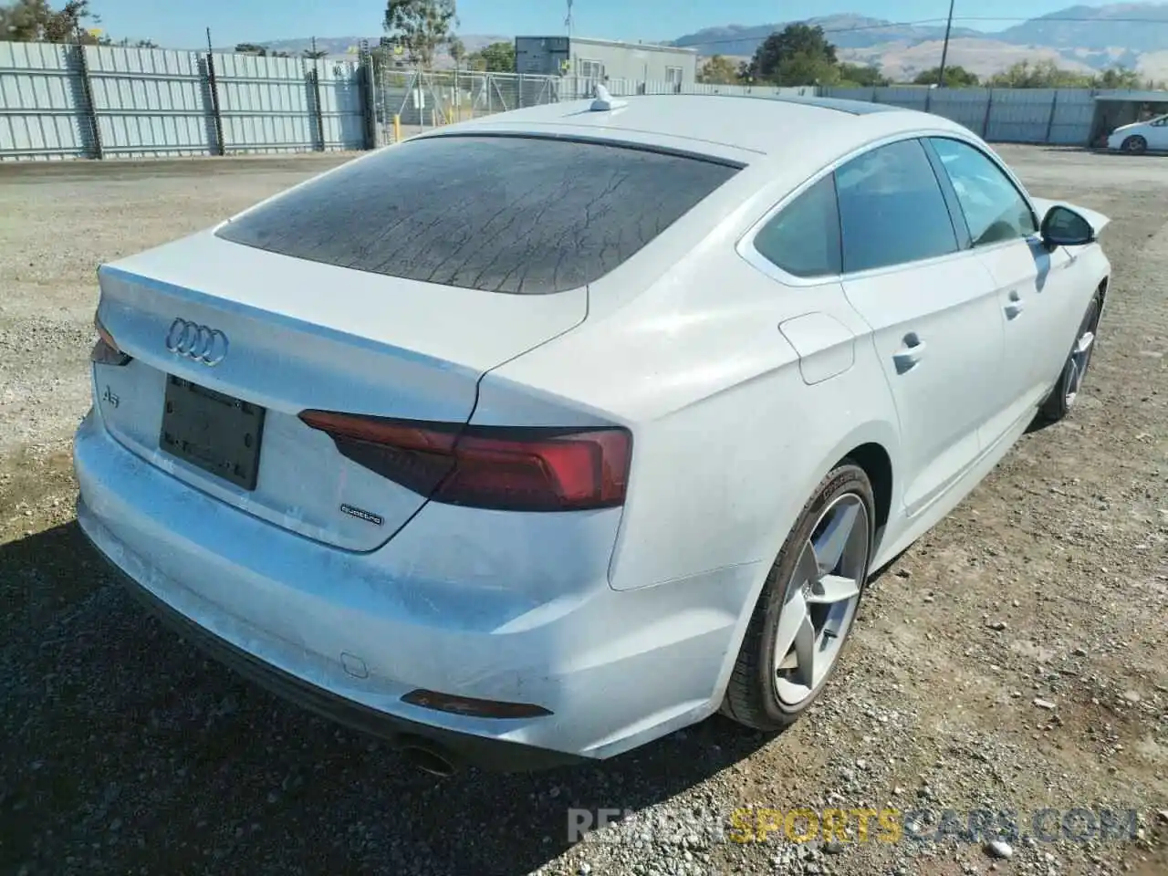 4 Photograph of a damaged car WAUDNCF50KA026244 AUDI A5 2019