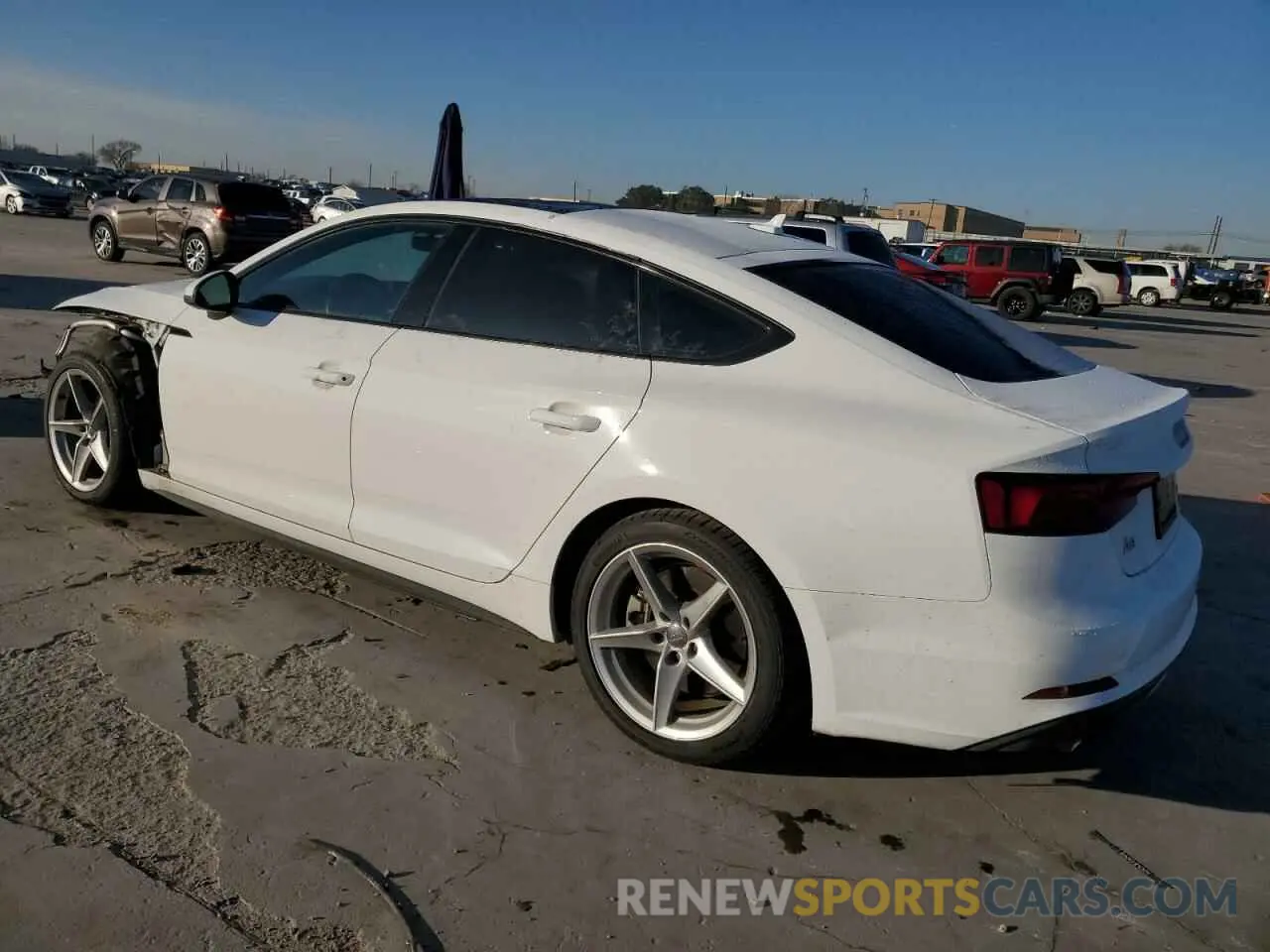 2 Photograph of a damaged car WAUDNCF51KA100030 AUDI A5 2019