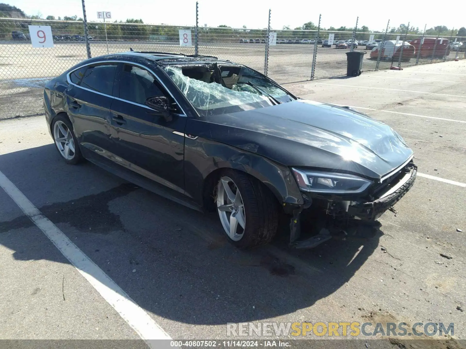 1 Photograph of a damaged car WAUDNCF53KA069217 AUDI A5 2019