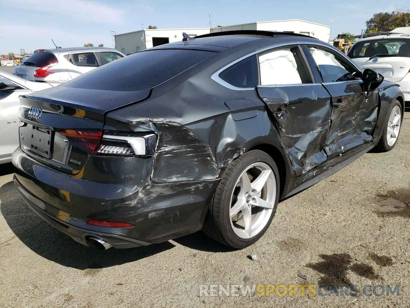 4 Photograph of a damaged car WAUDNCF53KA079004 AUDI A5 2019