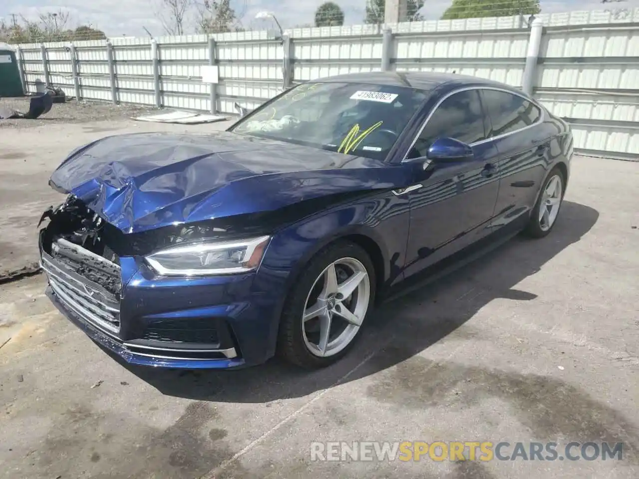 2 Photograph of a damaged car WAUDNCF56KA100542 AUDI A5 2019