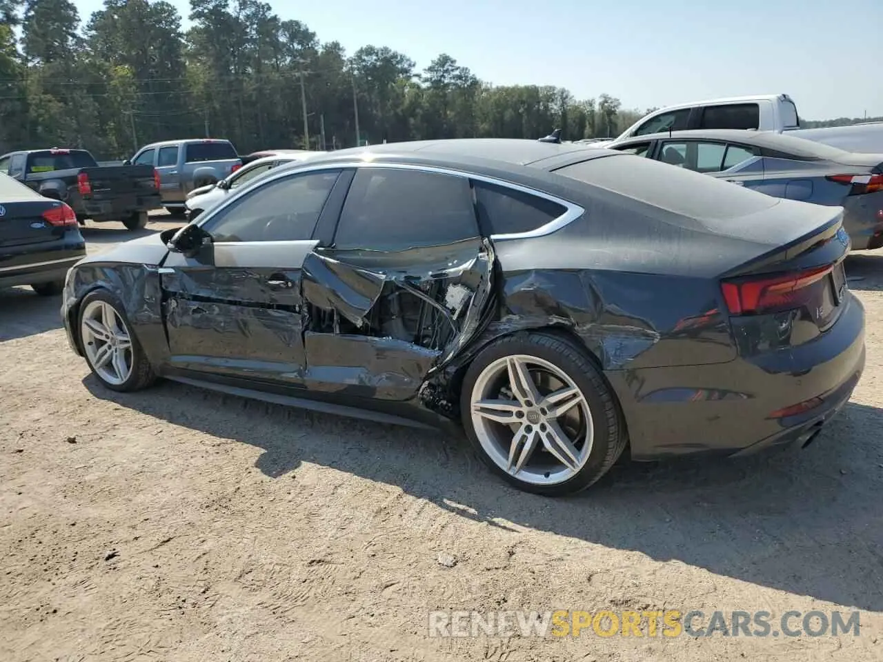2 Photograph of a damaged car WAUENCF50KA069227 AUDI A5 2019