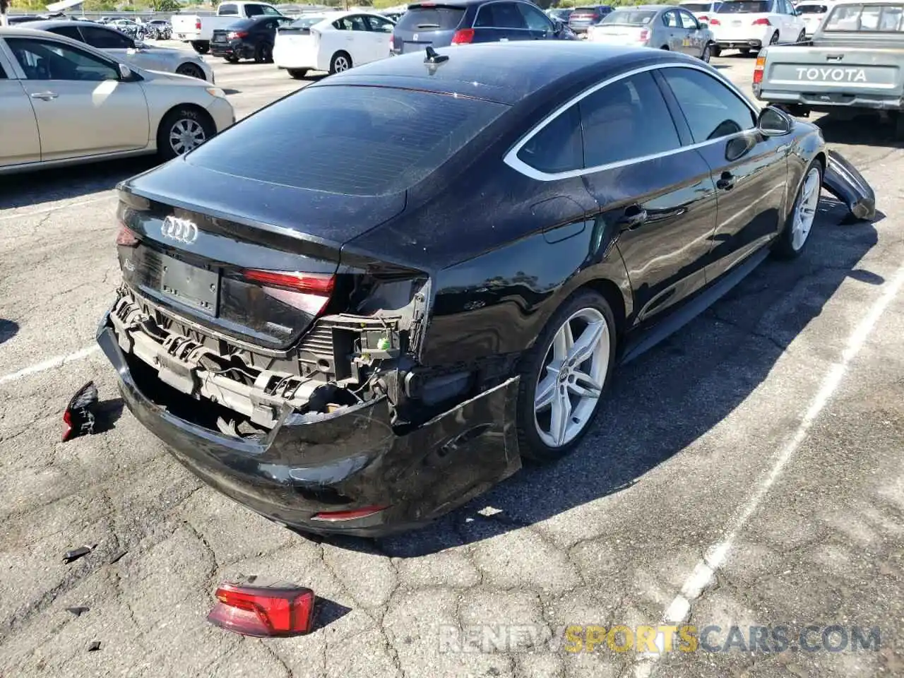 4 Photograph of a damaged car WAUENCF50KA069762 AUDI A5 2019