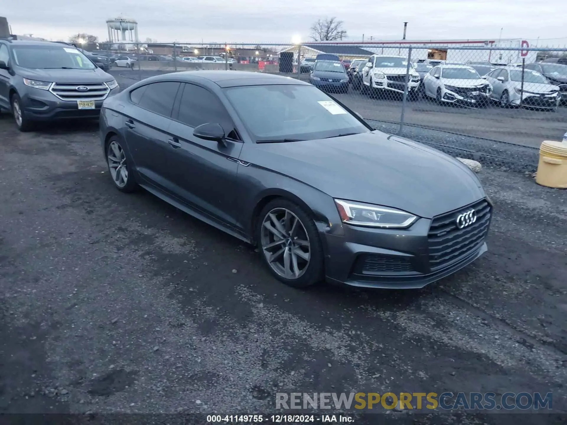 1 Photograph of a damaged car WAUENCF51KA009442 AUDI A5 2019