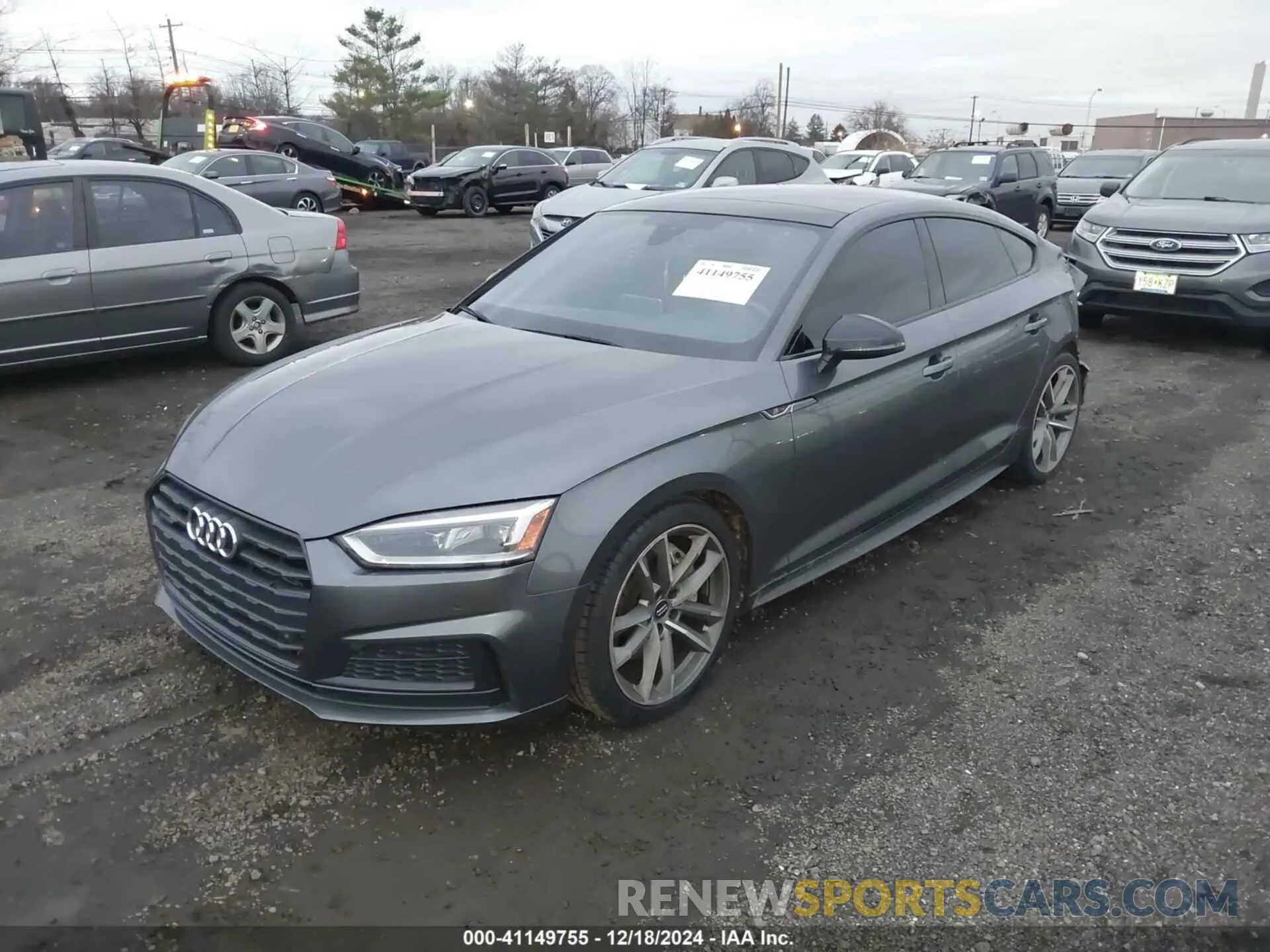 2 Photograph of a damaged car WAUENCF51KA009442 AUDI A5 2019