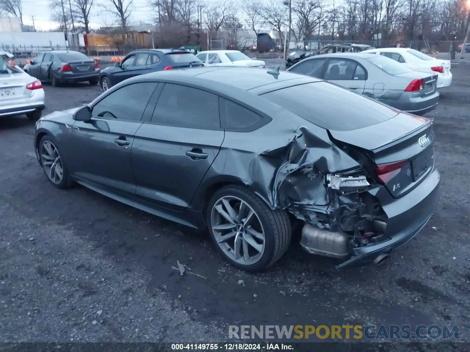 3 Photograph of a damaged car WAUENCF51KA009442 AUDI A5 2019