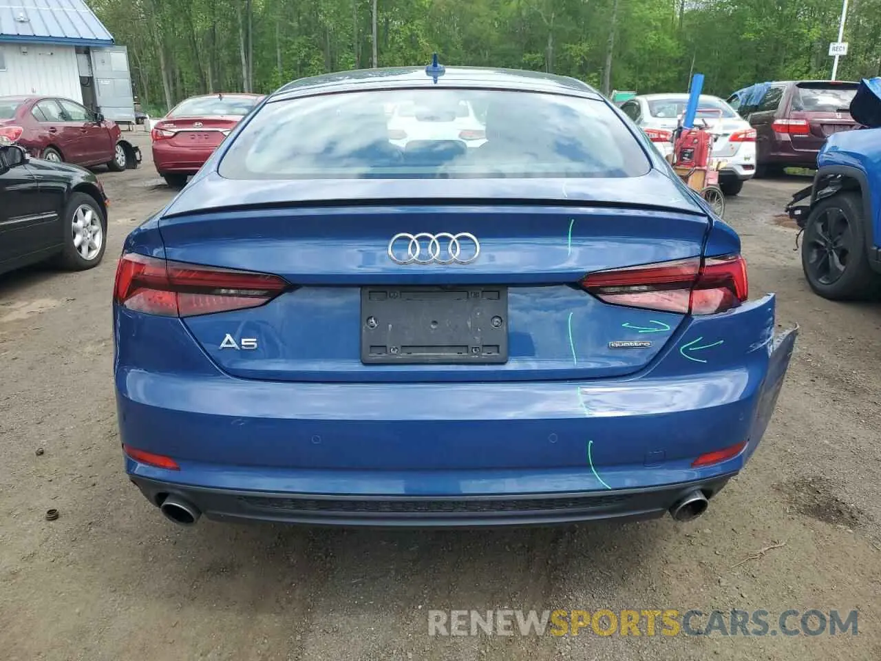 6 Photograph of a damaged car WAUENCF52KA018764 AUDI A5 2019