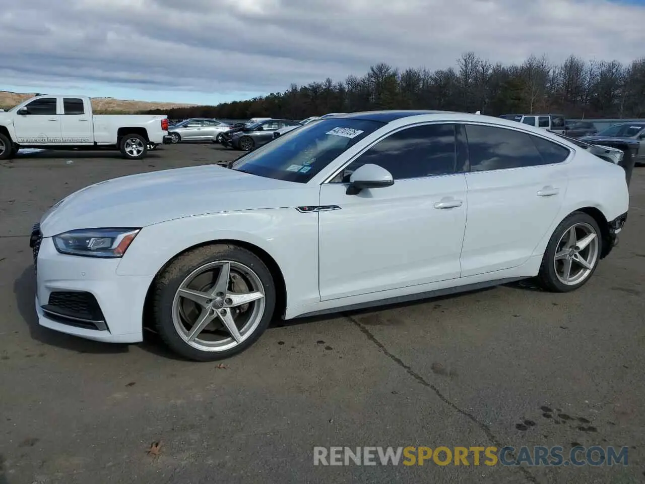1 Photograph of a damaged car WAUENCF52KA096946 AUDI A5 2019