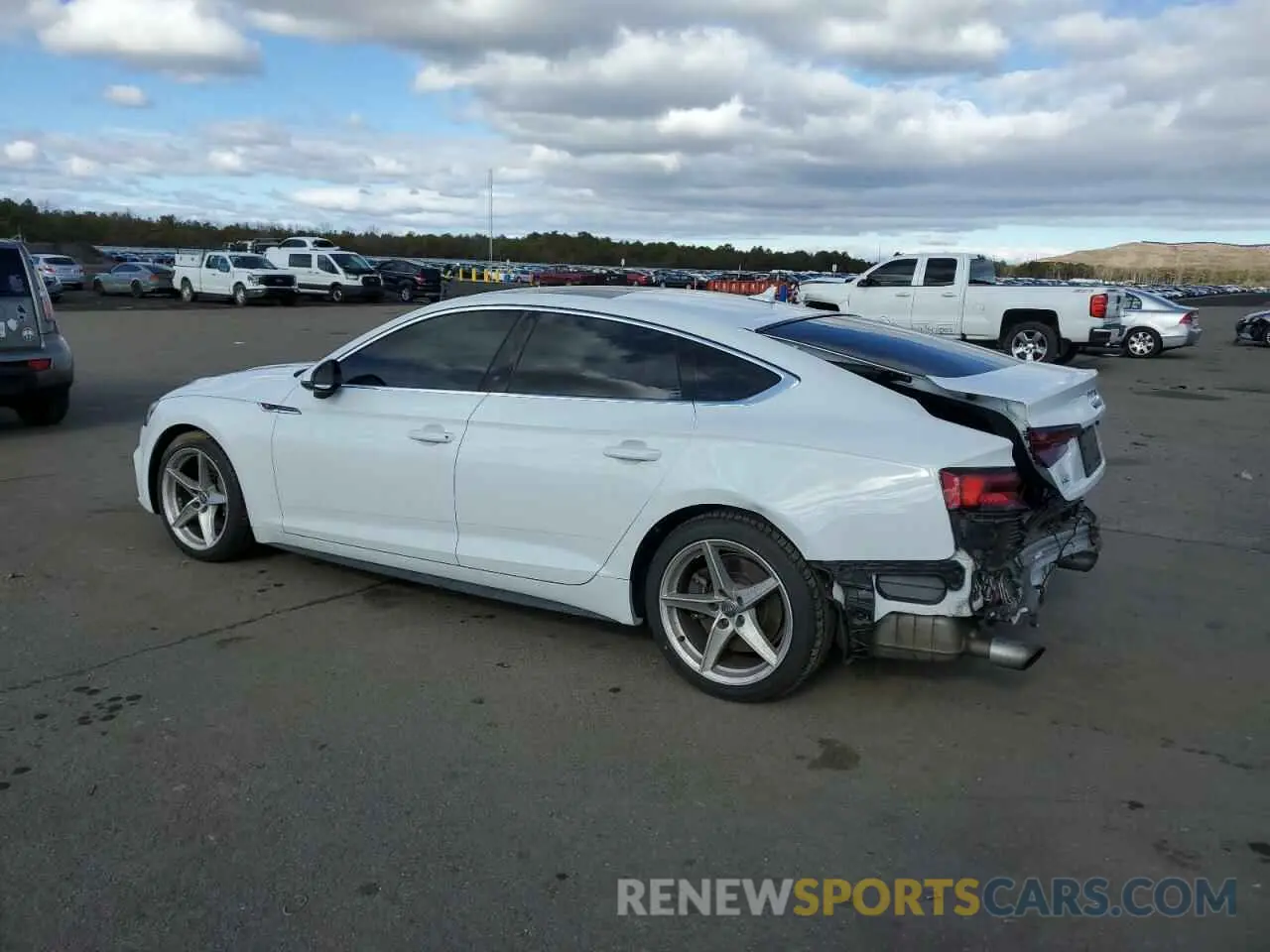 2 Photograph of a damaged car WAUENCF52KA096946 AUDI A5 2019
