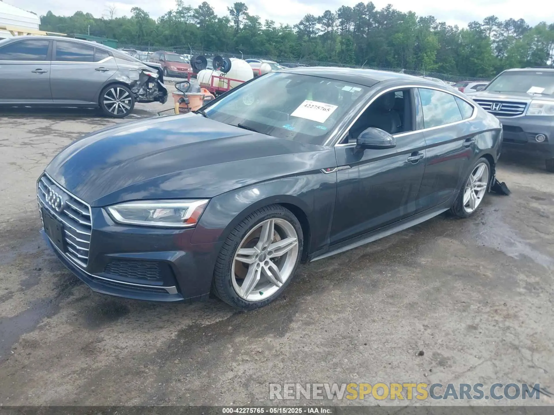 2 Photograph of a damaged car WAUENCF54KA019060 AUDI A5 2019