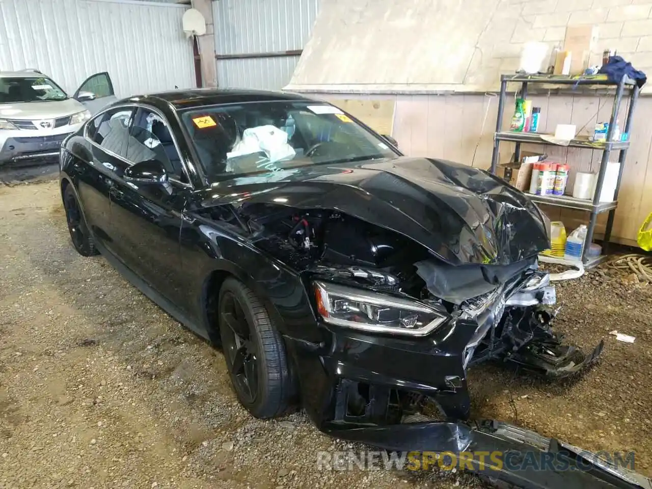 1 Photograph of a damaged car WAUENCF54KA023528 AUDI A5 2019