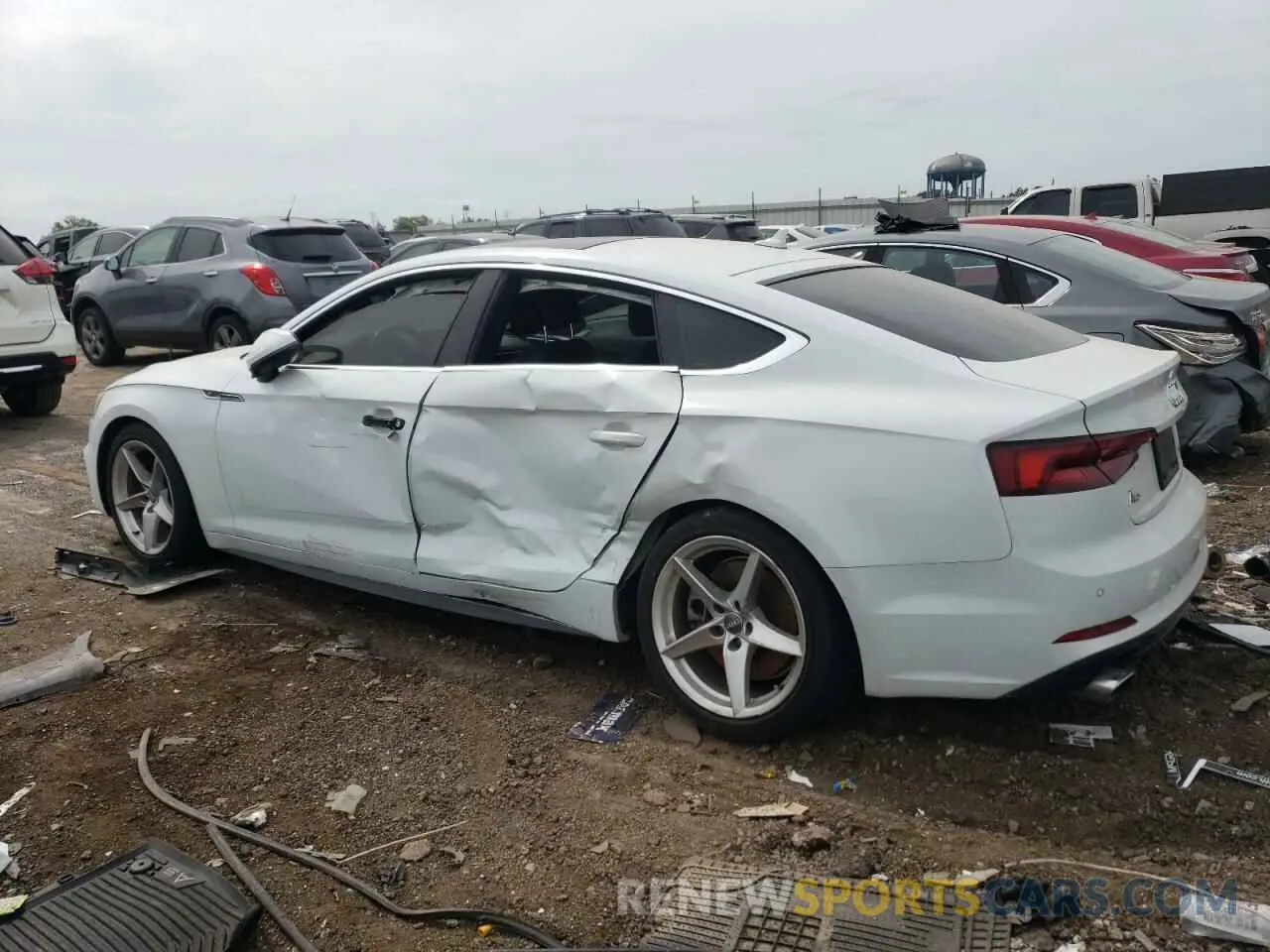 2 Photograph of a damaged car WAUENCF54KA033752 AUDI A5 2019