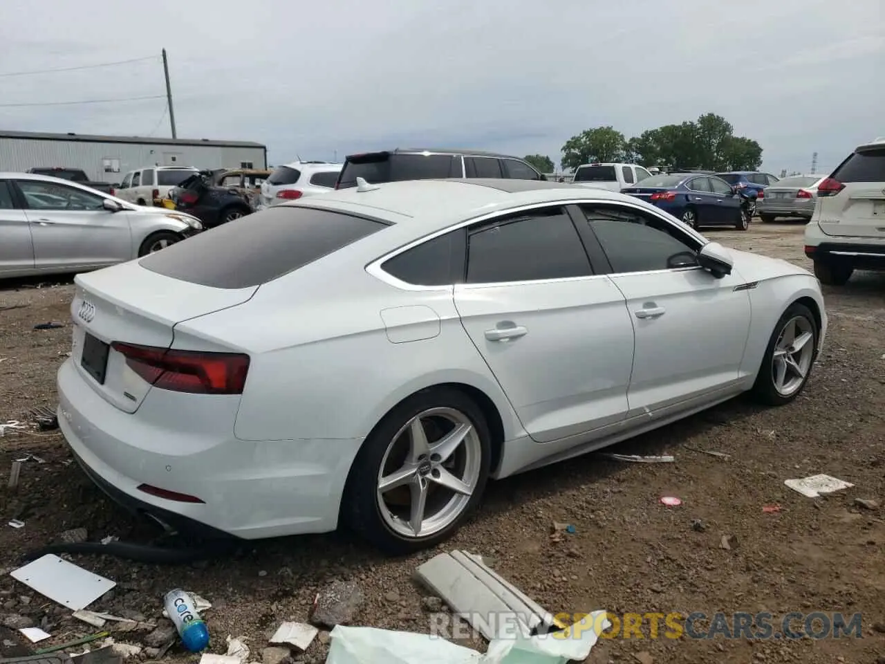 3 Photograph of a damaged car WAUENCF54KA033752 AUDI A5 2019