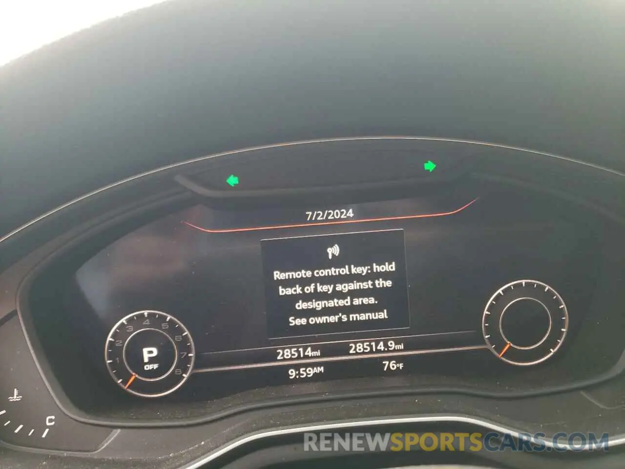 9 Photograph of a damaged car WAUENCF54KA033752 AUDI A5 2019