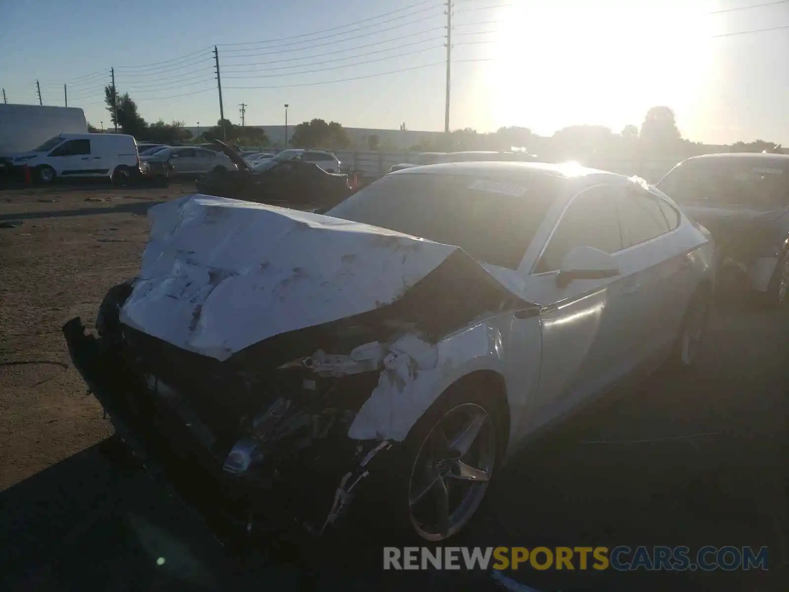 2 Photograph of a damaged car WAUENCF54KA070302 AUDI A5 2019