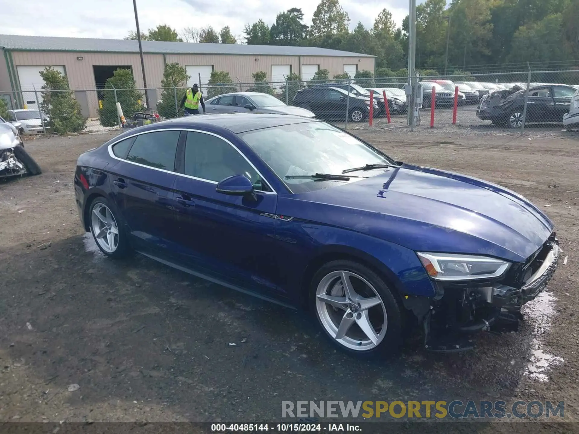 1 Photograph of a damaged car WAUENCF55KA004308 AUDI A5 2019