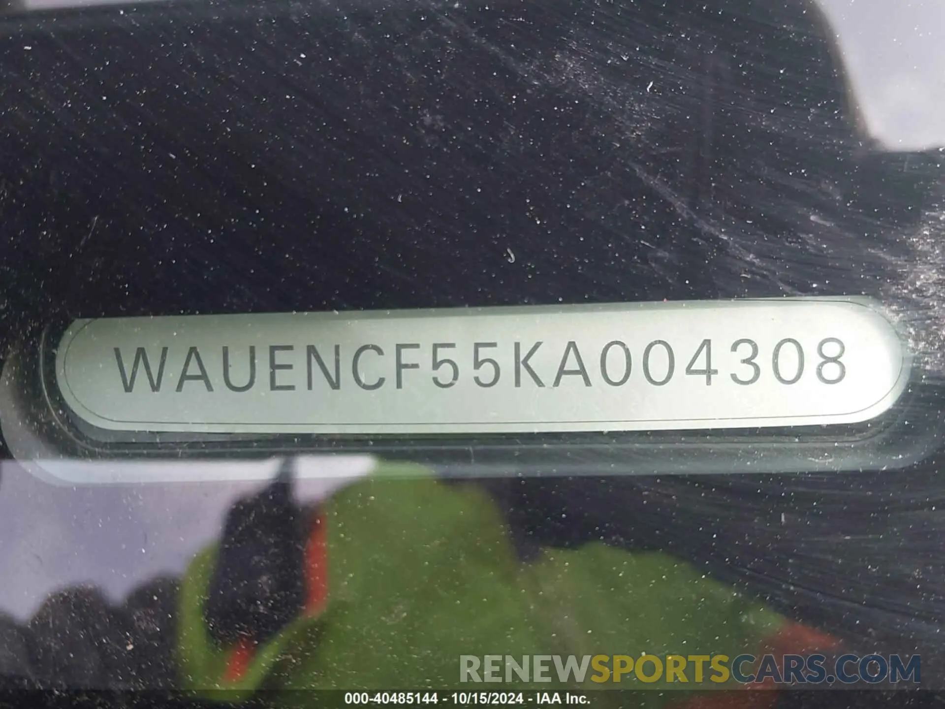 9 Photograph of a damaged car WAUENCF55KA004308 AUDI A5 2019