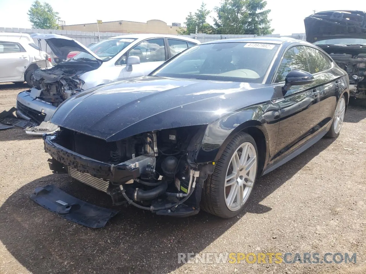 2 Photograph of a damaged car WAUENCF55KA011498 AUDI A5 2019