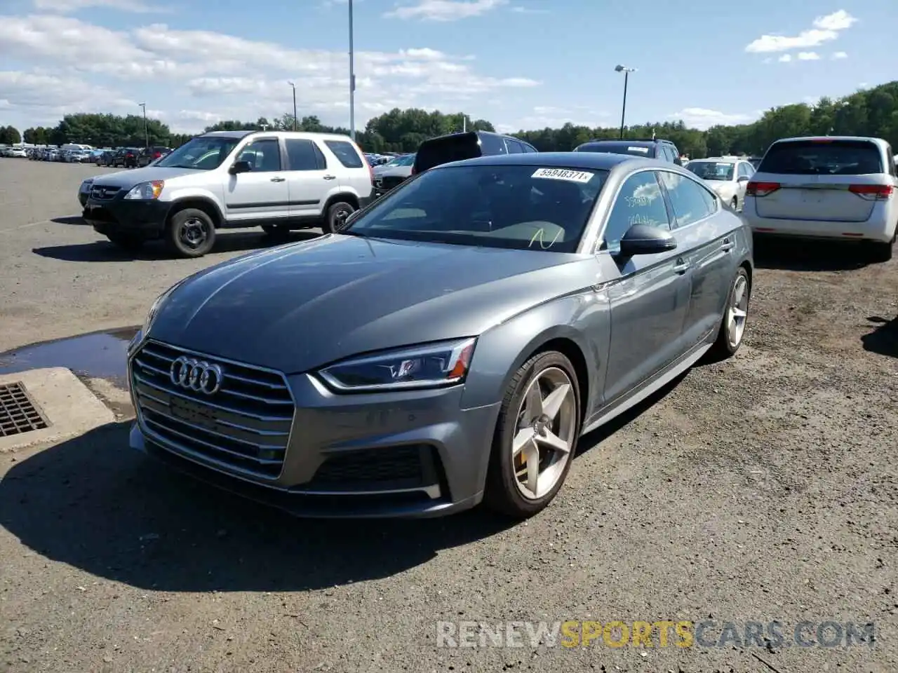 2 Photograph of a damaged car WAUENCF55KA013509 AUDI A5 2019