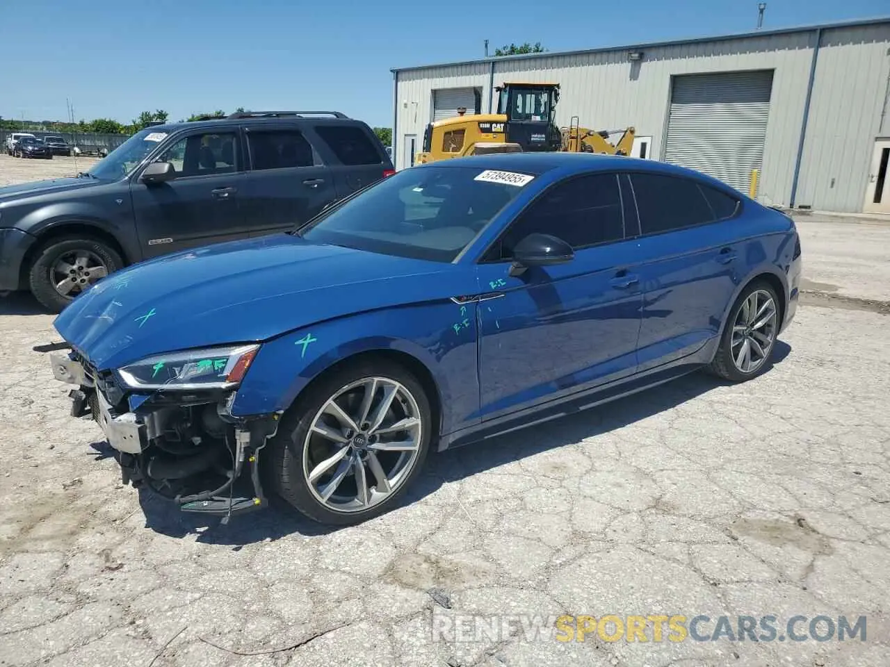 1 Photograph of a damaged car WAUENCF56KA010165 AUDI A5 2019