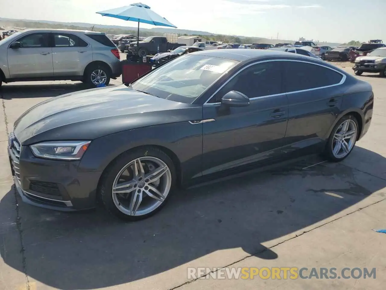 1 Photograph of a damaged car WAUENCF56KA058149 AUDI A5 2019