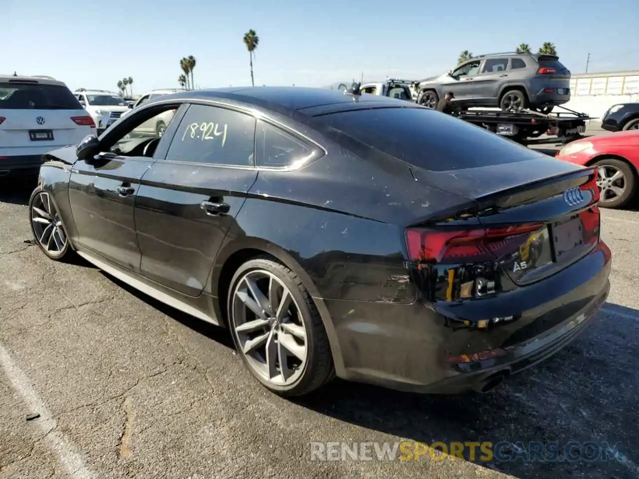 3 Photograph of a damaged car WAUENCF56KA075064 AUDI A5 2019